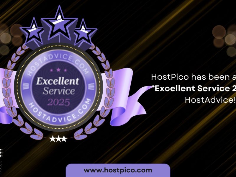 Excellent Service 2025 by HostAdvice! blog