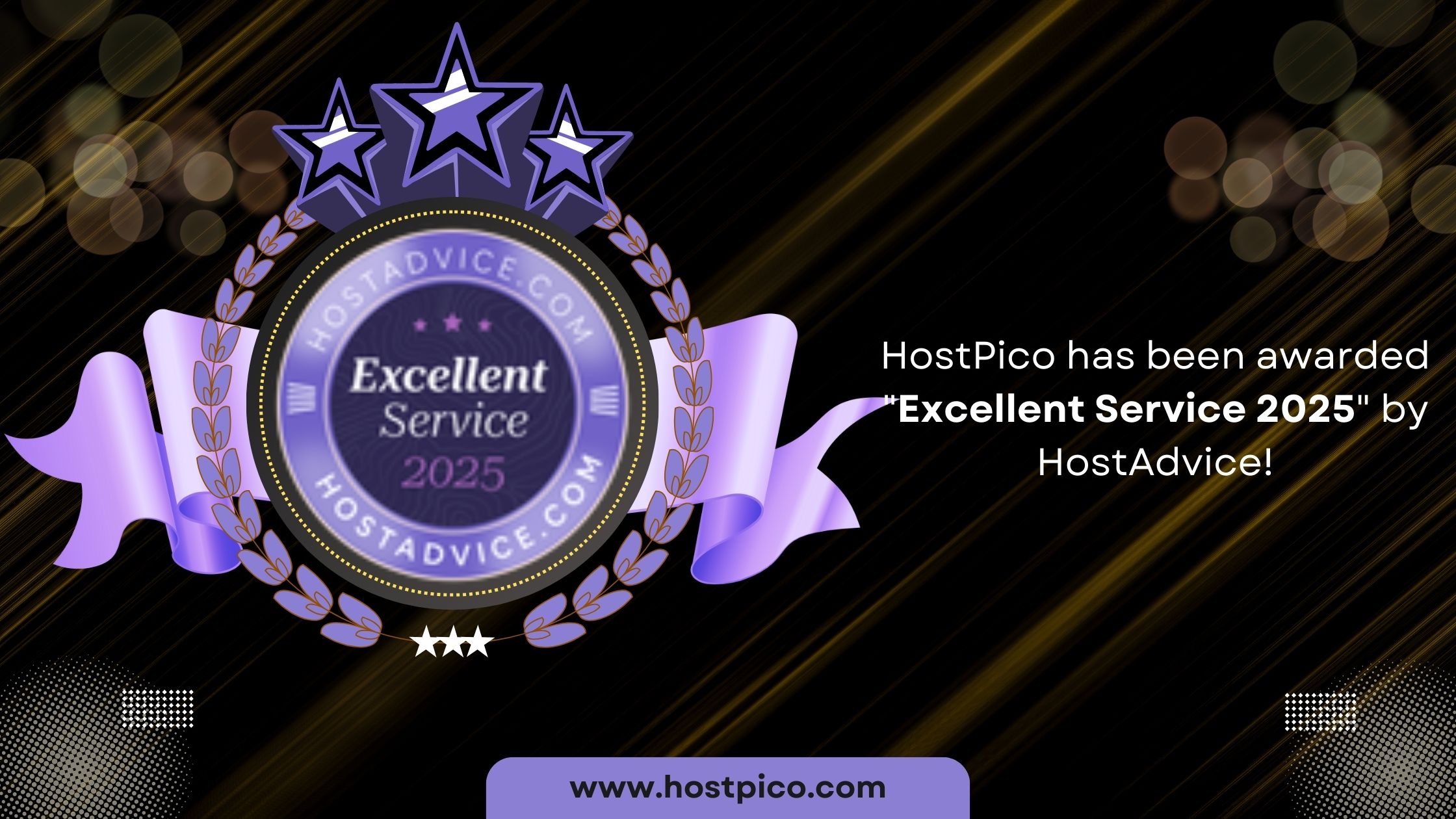 Excellent Service 2025 by HostAdvice! blog